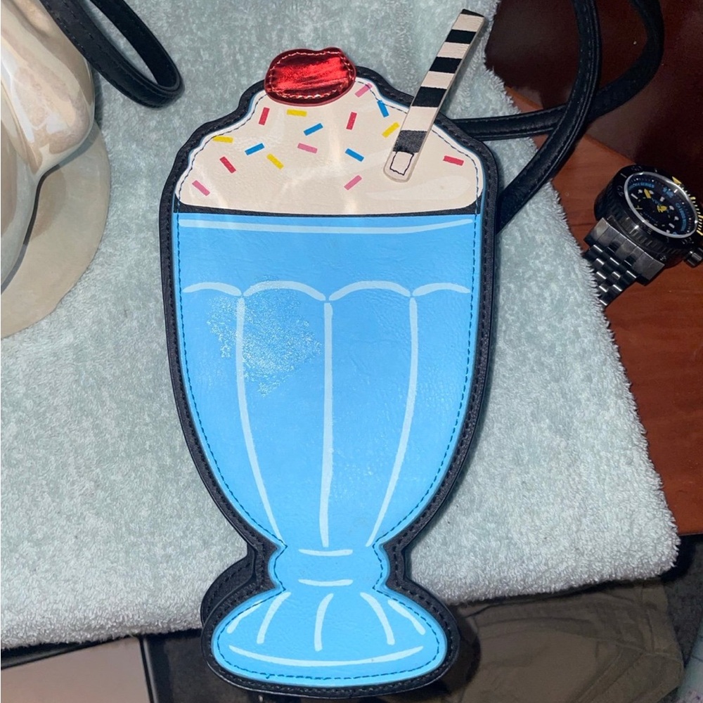 Blue Milkshake Crossbody Bag